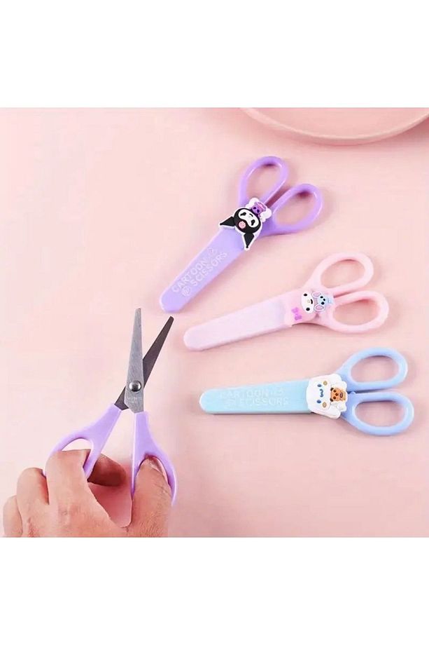Sanrio Karakter Çocuk Makas Okul Makasi Küt Uçlu Makas 1 Adet - 5