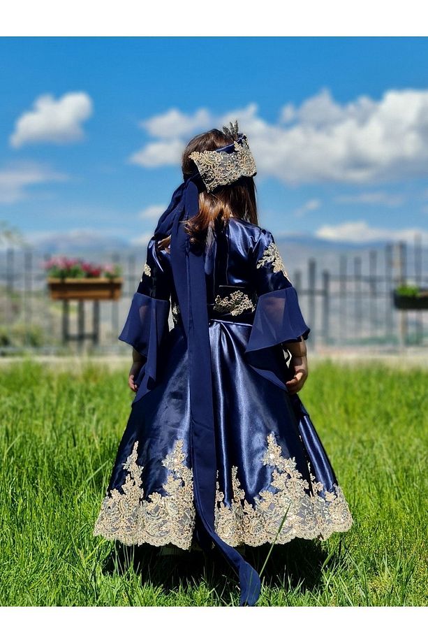 Çocuk Bindallı Elbise Kaftan - 5