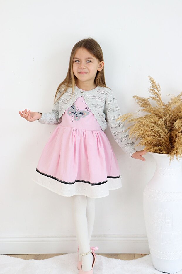 Girl's Dress with Bolero