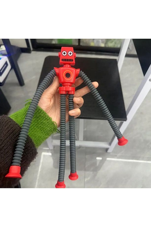4 ADET Vantuzlu Zürafa Eğitici Uzayan Boru Zürafa Teleskopik Yapışkanlı 4 Adet Yeni Model Robot - 3