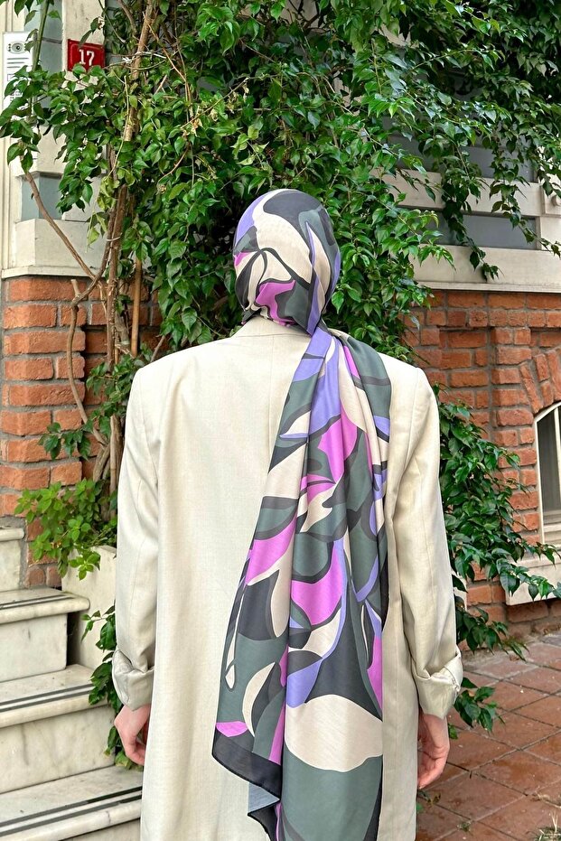 Lilyum Pattern Thin Cotton Shawl - 3