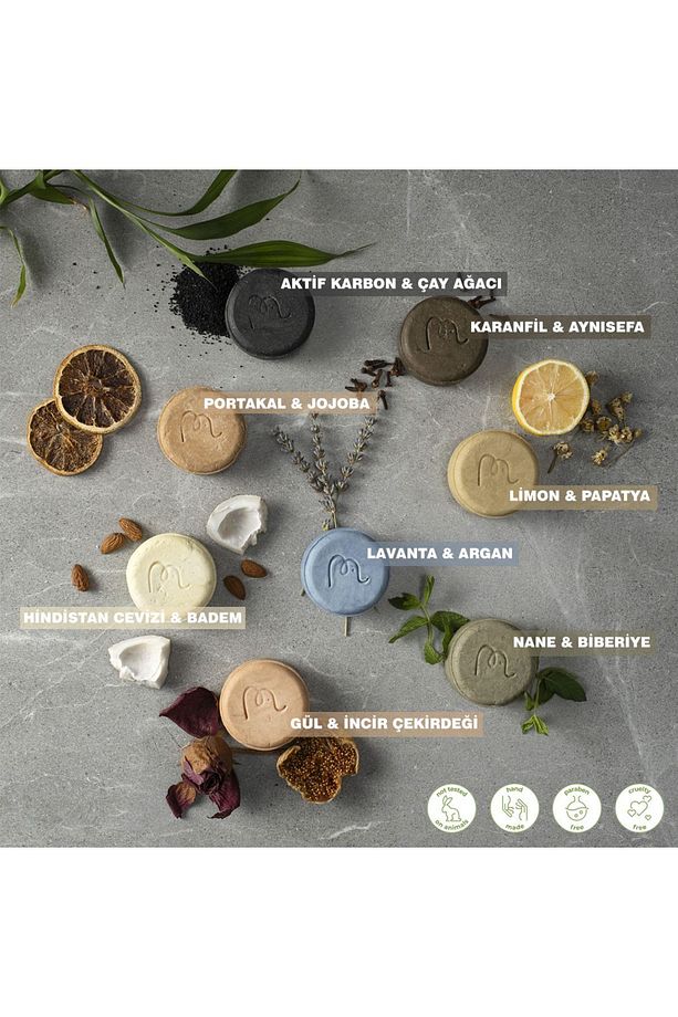 - Limon & Papatya Katı Şampuan 120 Gr, Solid Shampoo, Bitkisel, %100 Doğal El Yapımı - 5
