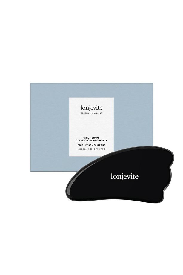 Siyah Obsidiyen Gua Sha | Wing-shape Black Obsidian Gua Sha - 5