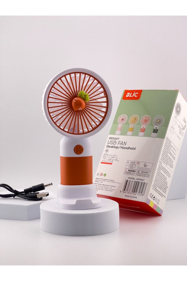 USB FAN HANDHELD/DESKTOP ELDE VE MASADA KULLANMAYA UYGUN TELEFON TUTUCULU - 5