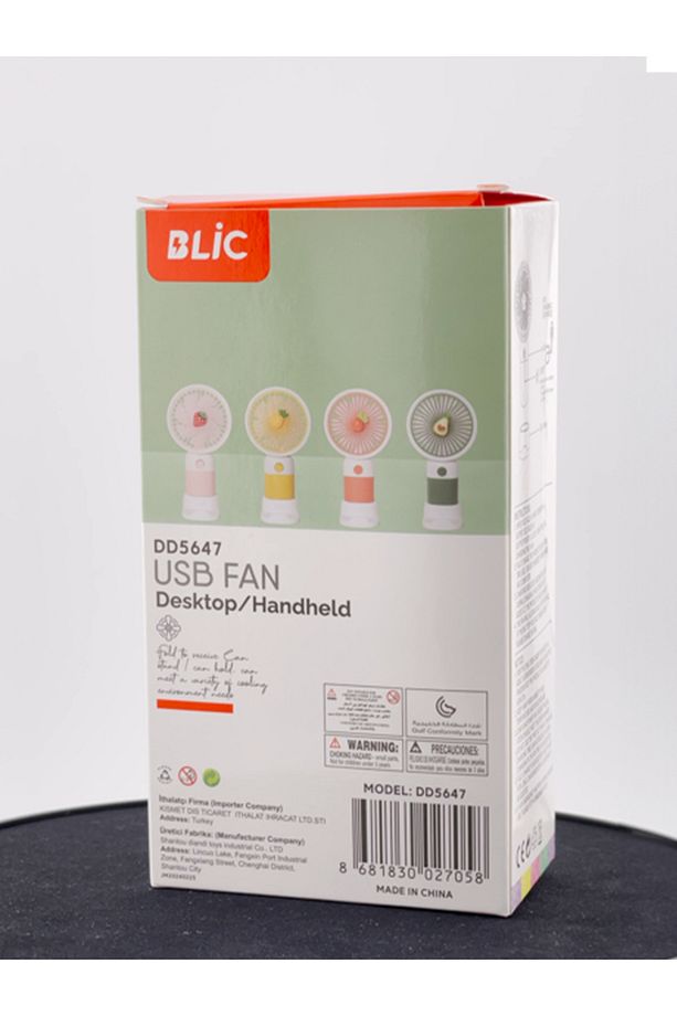 USB FAN HANDHELD/DESKTOP ELDE VE MASADA KULLANMAYA UYGUN TELEFON TUTUCULU - 6