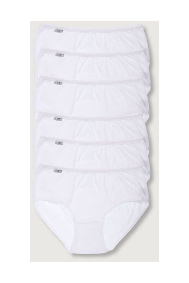 Women's White 6-Pack Lycra Bato Panties