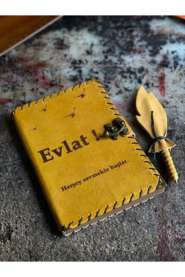 دفتر ملاحظات جلدي للأولاد - مكتوب - 1