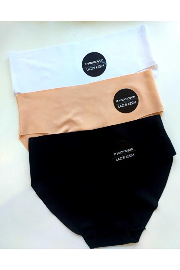Women's 3-Piece Seamless Laser Cut Panties