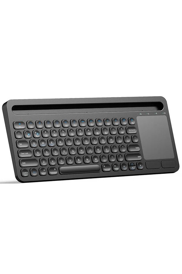 Android İpad Tablet PC Uyumlu  Bluetooth Kablosuz Klavye & Touchpad - 2