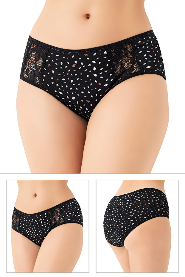 10459 DANTELLİ 5 Lİ KÜLOT - 1