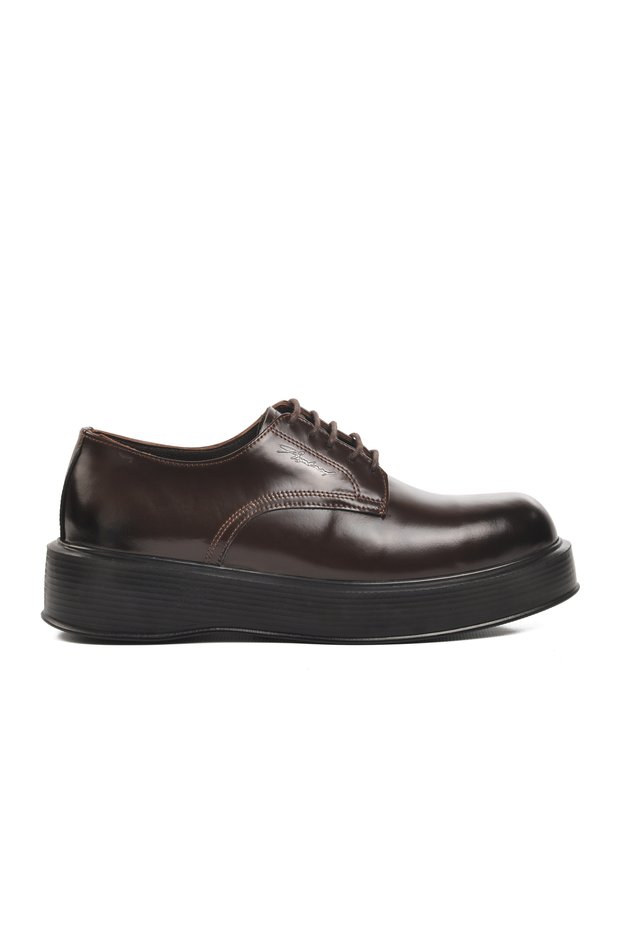 Men's Classic Leather Shoes - Premium 2128 Brown, Wide Fit