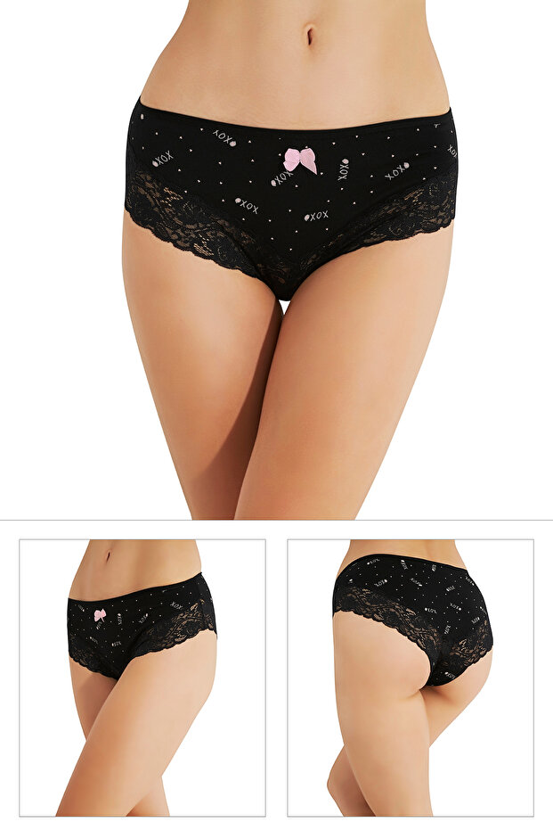 14946 DANTELLİ 3 LÜ KÜLOT - 1