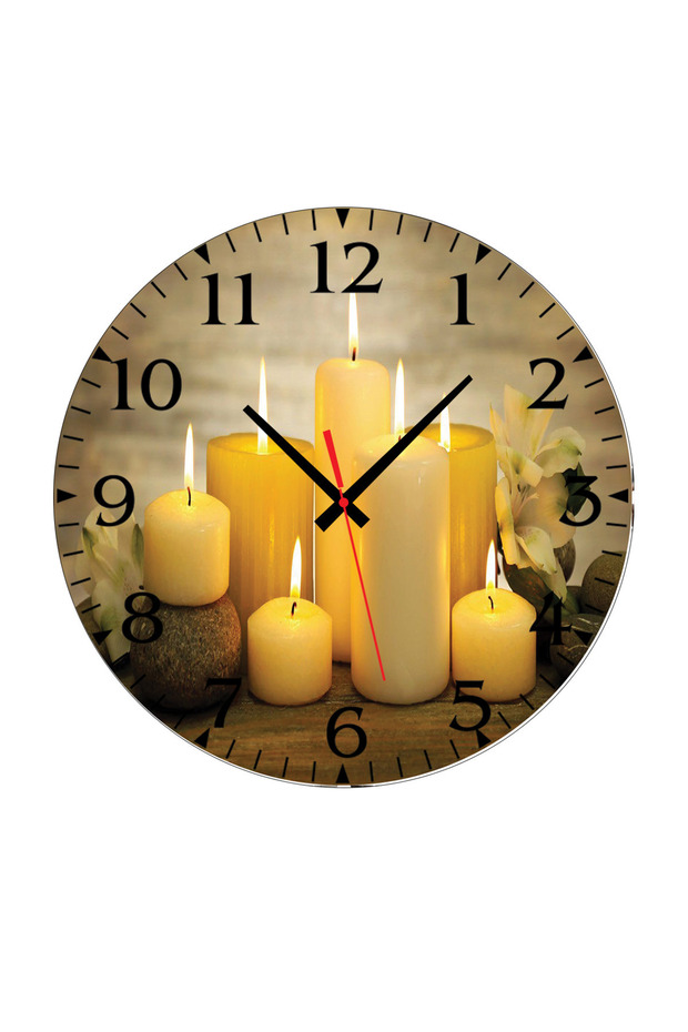 Duvar Mdf Tablo  5 Parça Set Ve saatli - 5