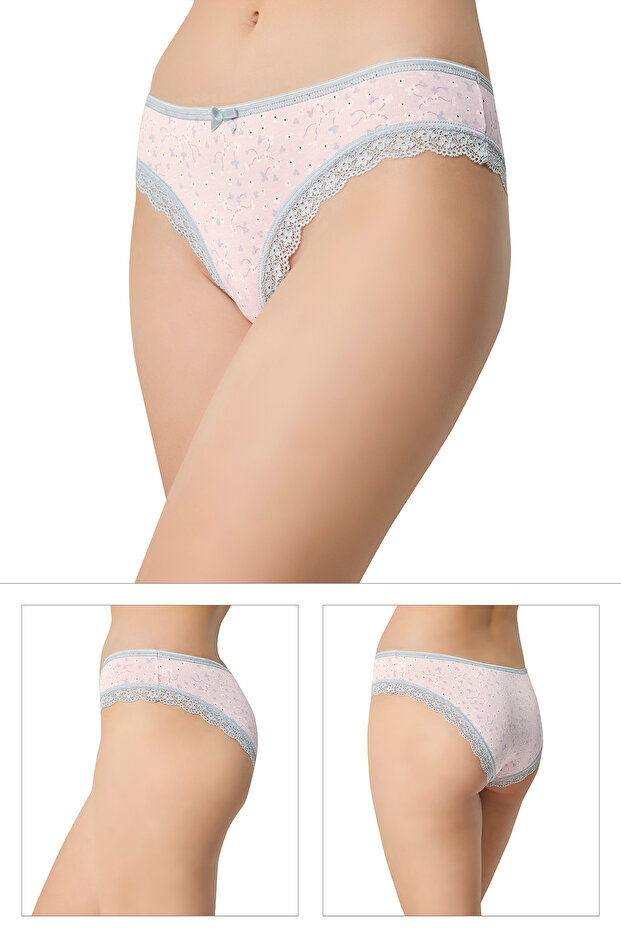 5096 DANTELLİ  3 LÜ KÜLOT - 1