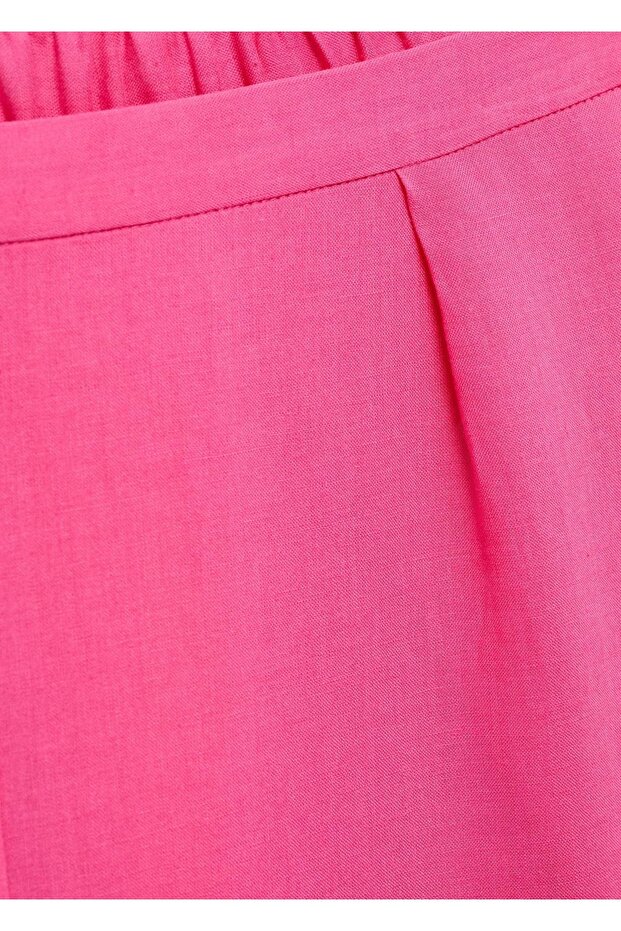 Düz kesim lyocell pantolon - 8