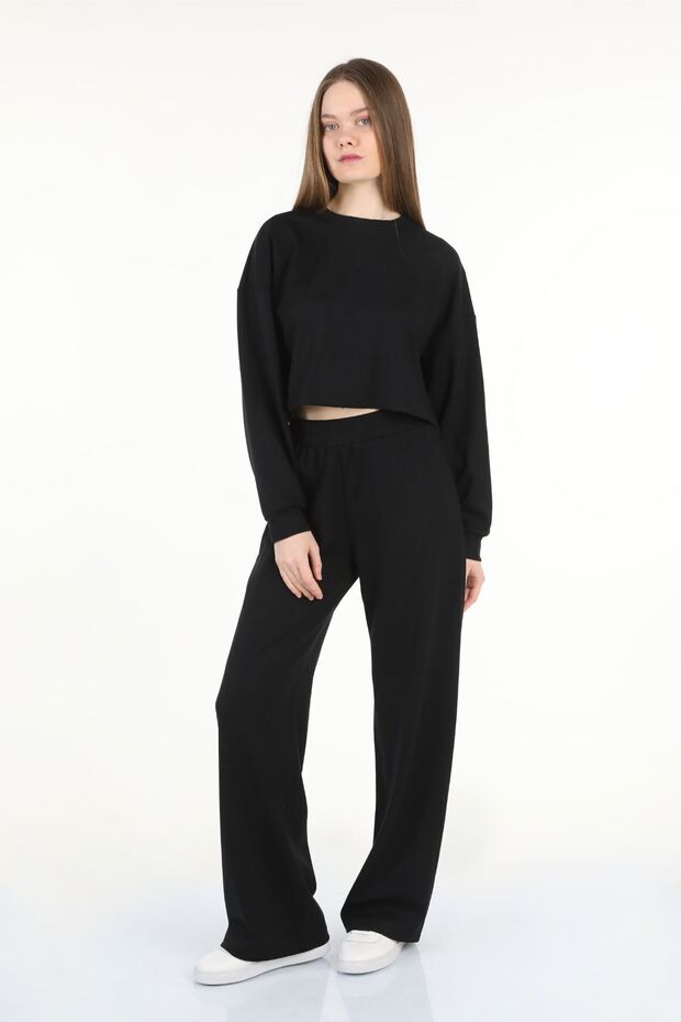 مجموعة أساسية مزدوجة من القماش الأسود - 1