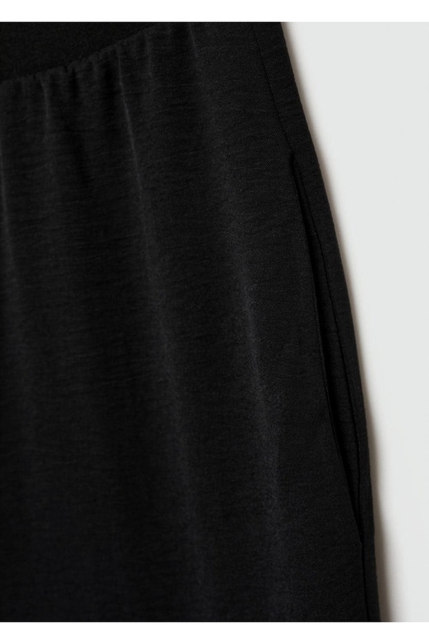 Wide leg dökümlü pantolon - 6