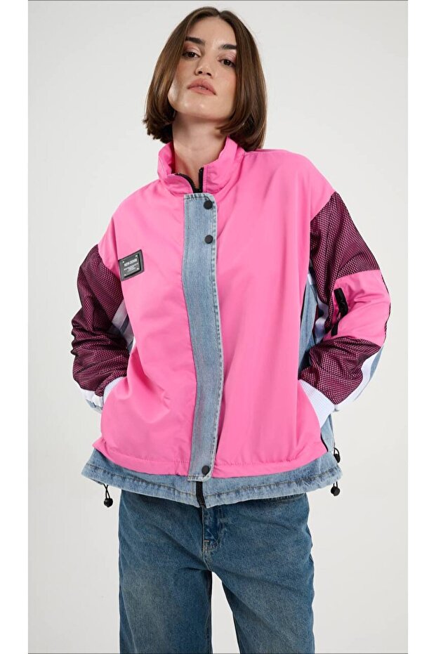 File Detay Şerit Kadın Ceket - 4