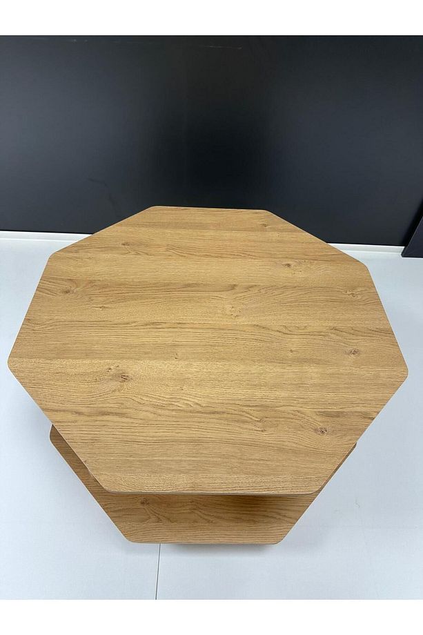 Sekizgen Sehpa: Bohem Orta Sehpa Ile Evinize Modern Dokunuş 80cm Çap - 4