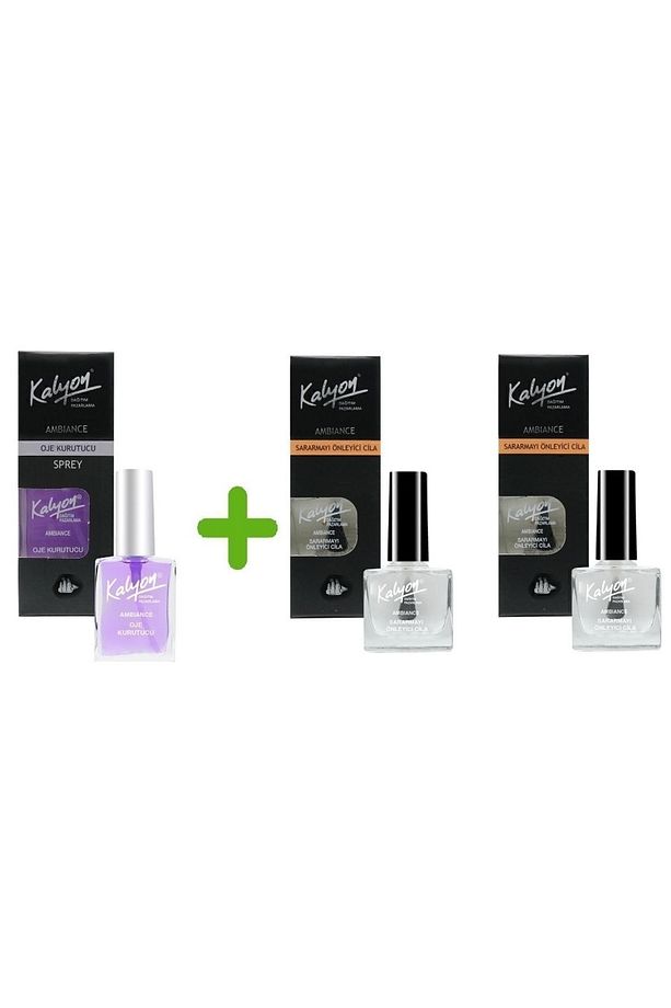 Oje Kurutucu Sprey 17 ml Sararmayı Önleyici Cila 11 ml 2adet - 1