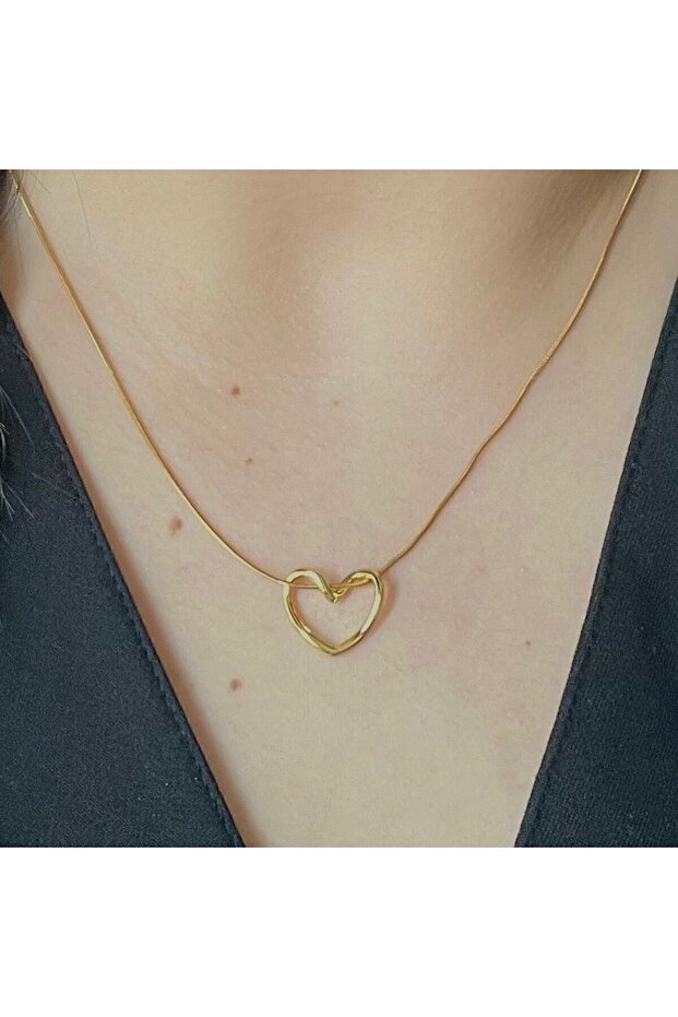 Paslanmaz Kalp Kolye - 1