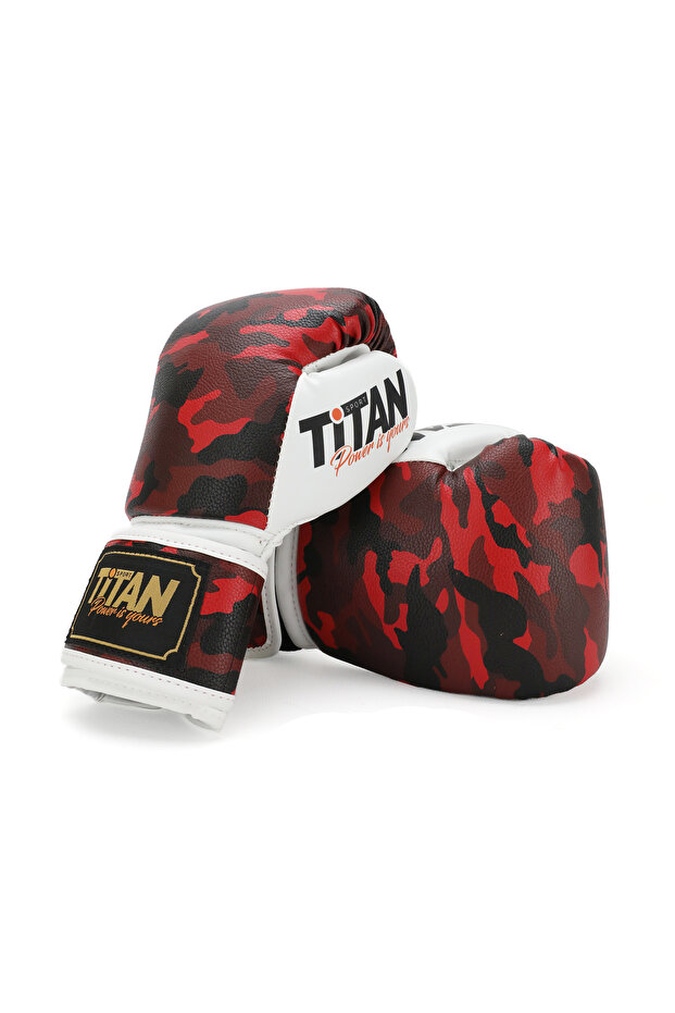 Red Camouflage Boxing Gloves
