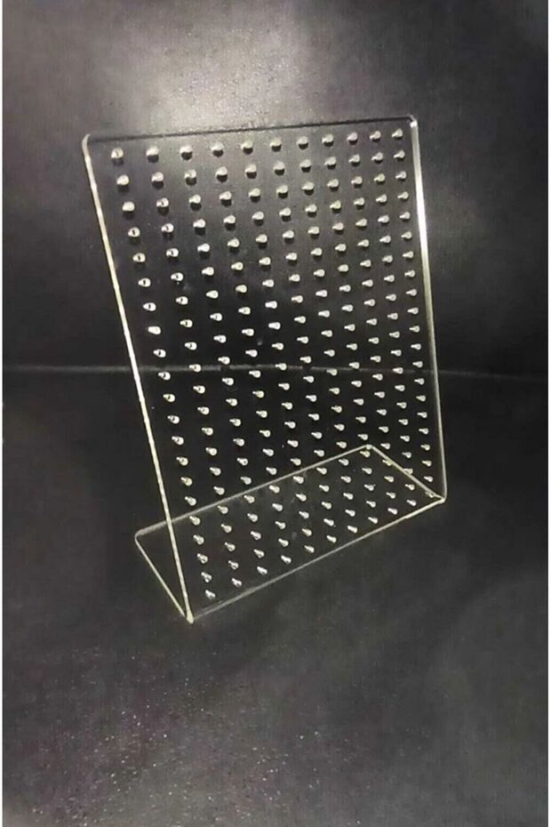 حامل أقراط ومجوهرات من زجاج شبكي - 5