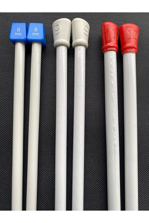 35 CM LÜX ÖRGÜ ŞİŞ SETİ 3 ADET BÜYÜK NUMARALAR KALIN DEV ŞİŞLER (8-9-10 NO) - 2