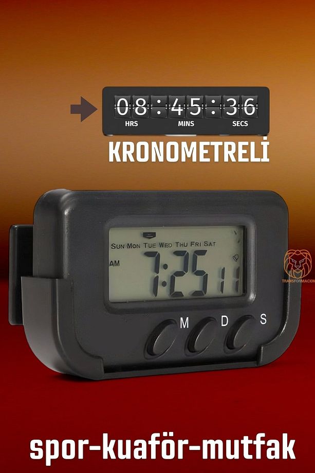 Spor Kuaför Mutfak Çok Amaçlı Kullanım Dijital Kronometre Saat - 1