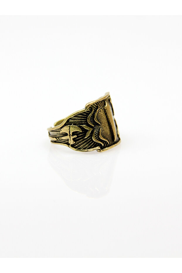 Elif Model Antique Men's Adjustable Ring - 3