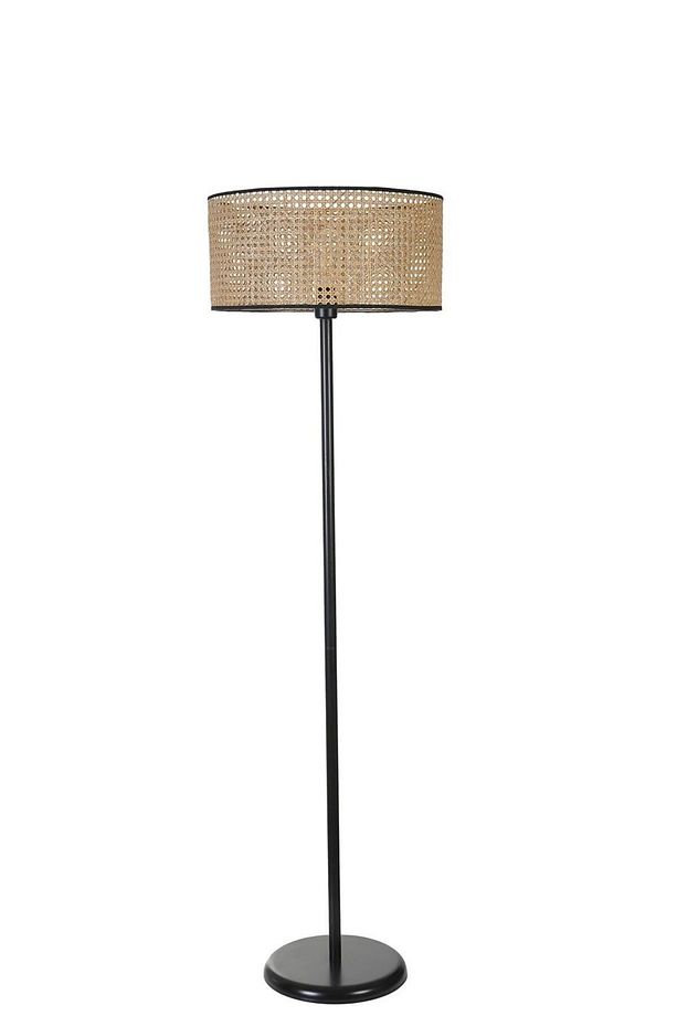 MERCAN SİYAH RATTAN ABAJURLU LAMBADER - 1