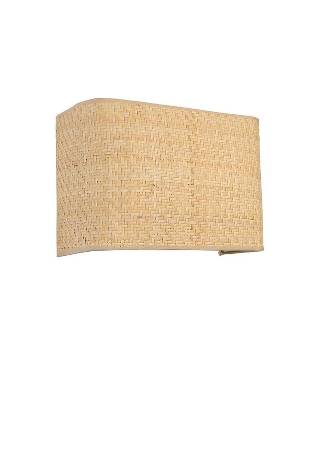 HASIR RATTAN ABAJURLU DİKDÖRTGEN APLİK - 1