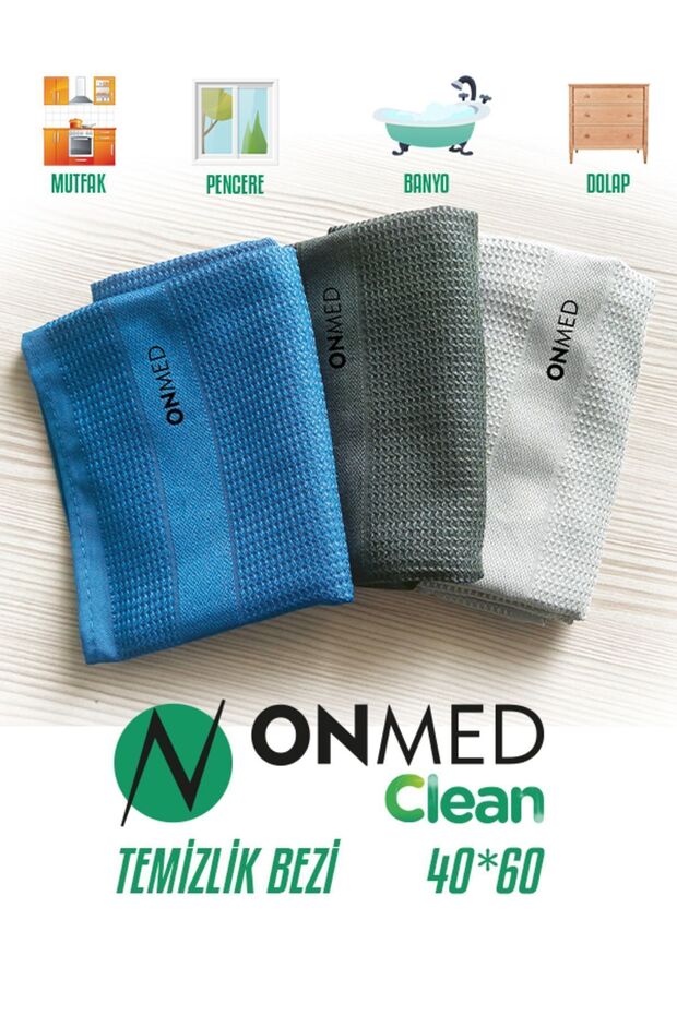 İlbays Clean Cleaning Cloth - 3 Pack 40X60