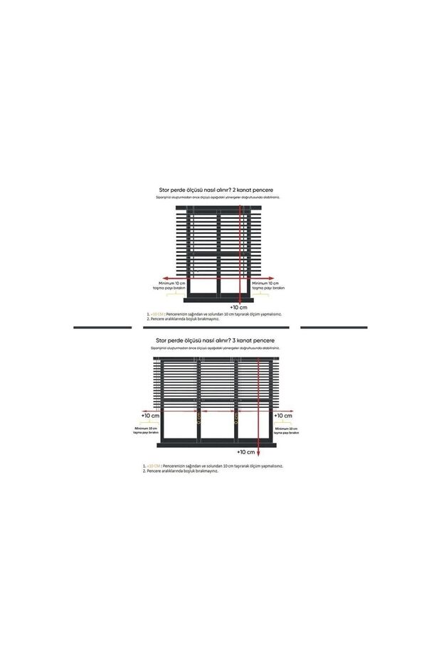Ithal Bambu Krem Stor Perde Etek Dilimsiz - 2