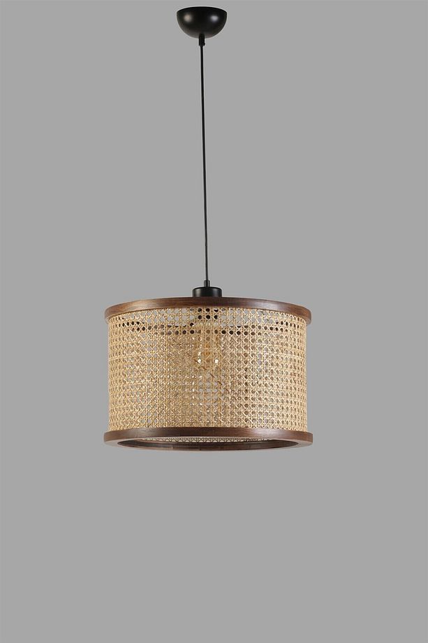 GİZEM BÜYÜK TEKLİ CEVİZ RATTAN SARKIT - 3