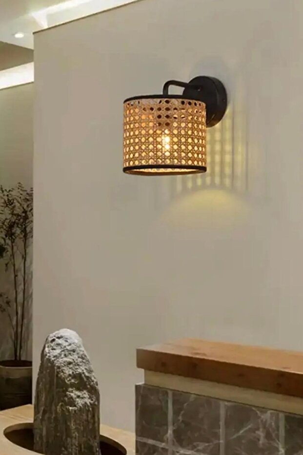 YENİ PENA PİLLİ SİYAH RATTAN APLİK - 2