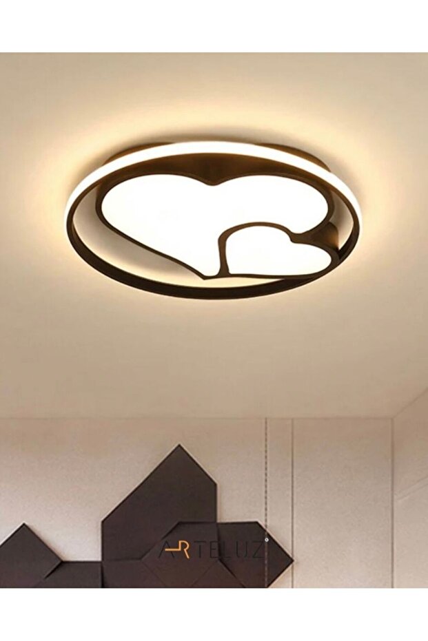 Modern Kalp Model Tavan Led Avize - 2