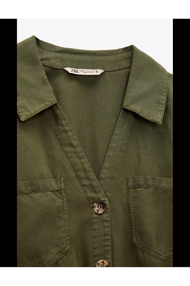 Keten karışımlı tulum - 6