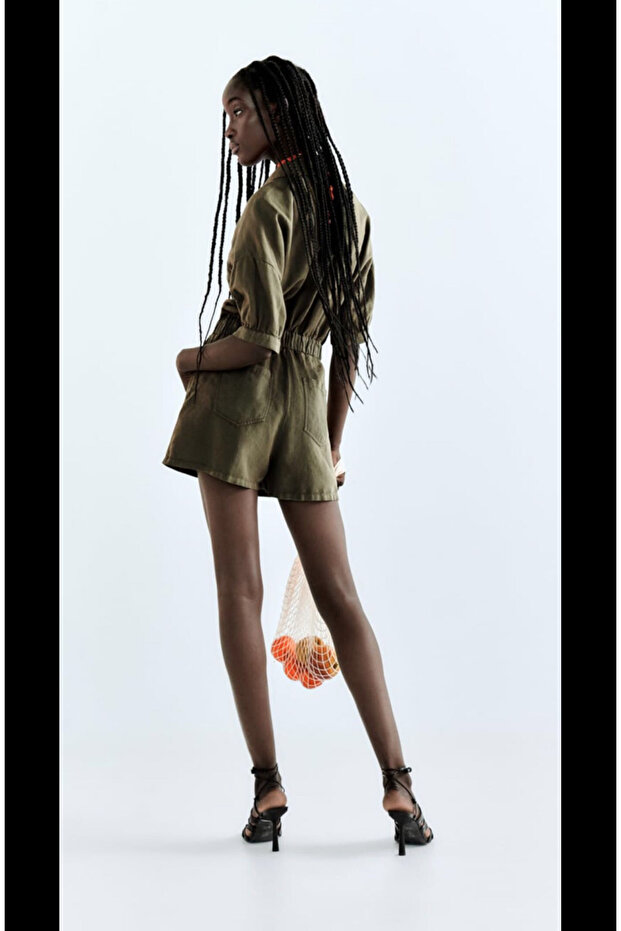 Keten karışımlı tulum - 4