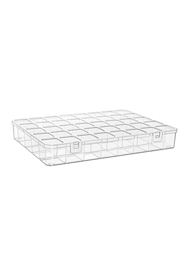 40 Compartments Large Clear Necklace Ring Bead Jewelry Box Organizer Organizer Box