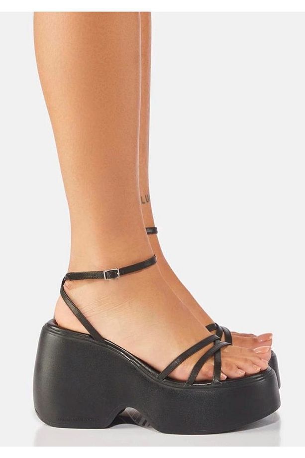 Vivienne Yüksek Tabanlı Ince Bantlı Sandalet-yazlık Ayakkabı - 6