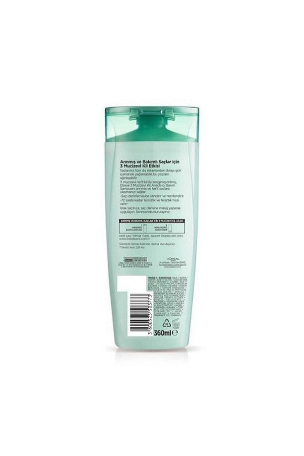 L'Oréal Paris Elseve 3 Mucizevi Kil Ağırlaştırmayan Şampuan 360 ml - 3