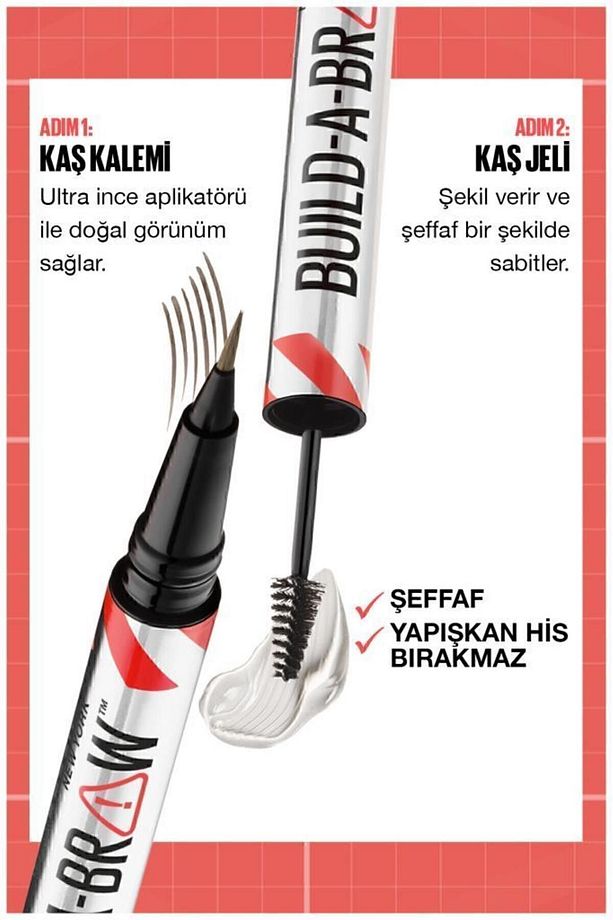 Build a Brow 2in1 Kaş Kalemi ve Jeli Deep Brown - 4