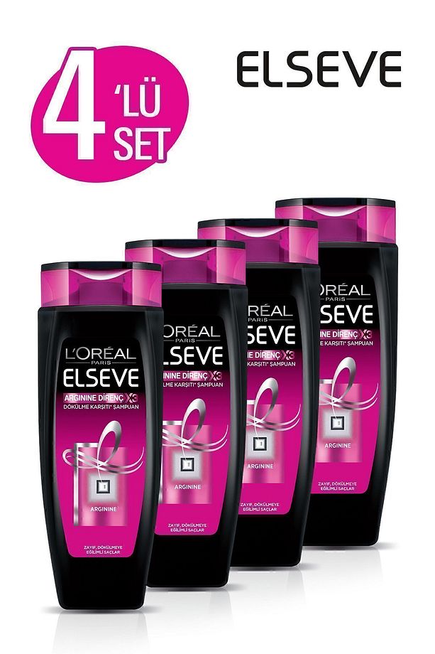 Arginine Direnç X3 Dökülme Karşıtı Şampuan 520 ml 4'lü Set 36005238207713 - 1