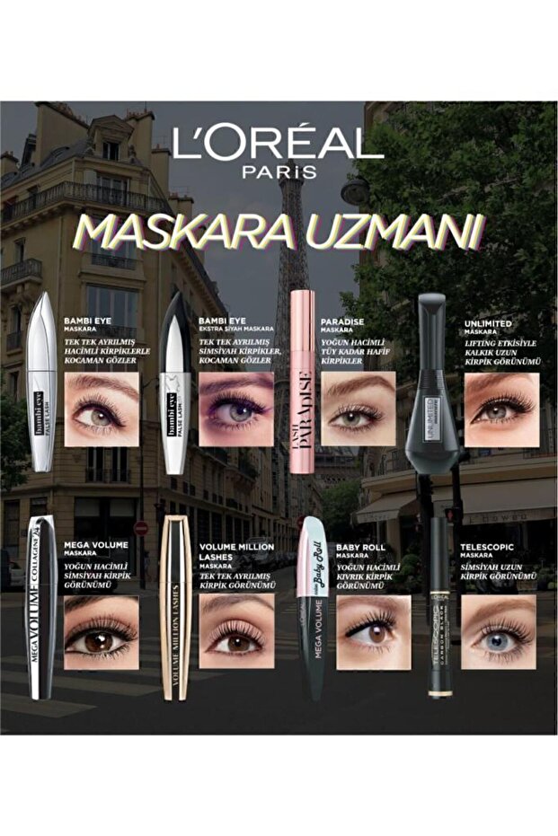 L'oréal Paris Mega Volume Collagene 24h Siyah Maskara - 7