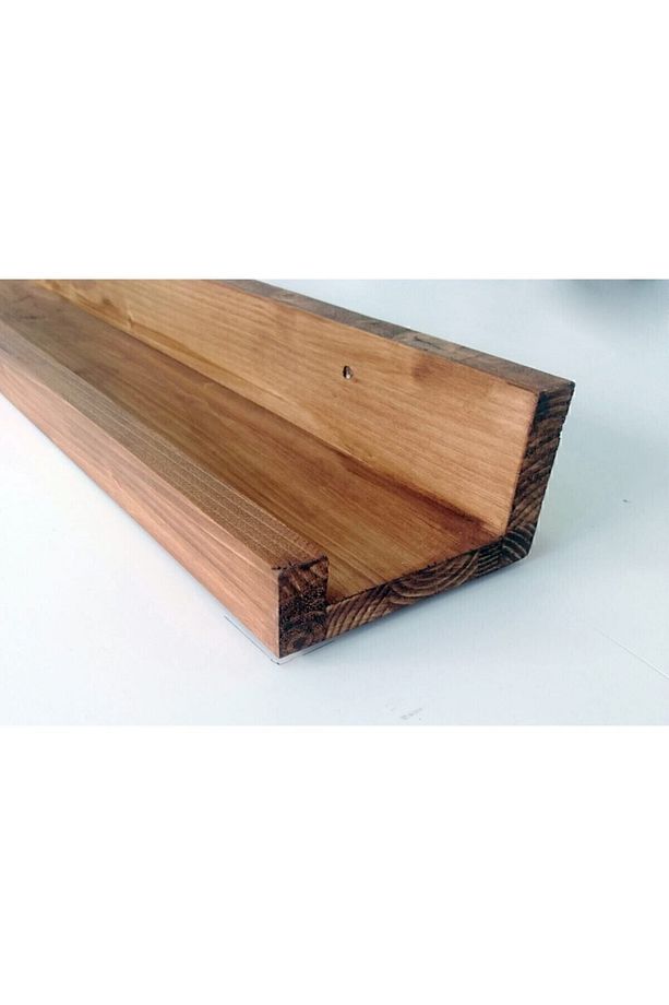 Masif Ahşap Çerçeve Rafı 100 Cm - 1
