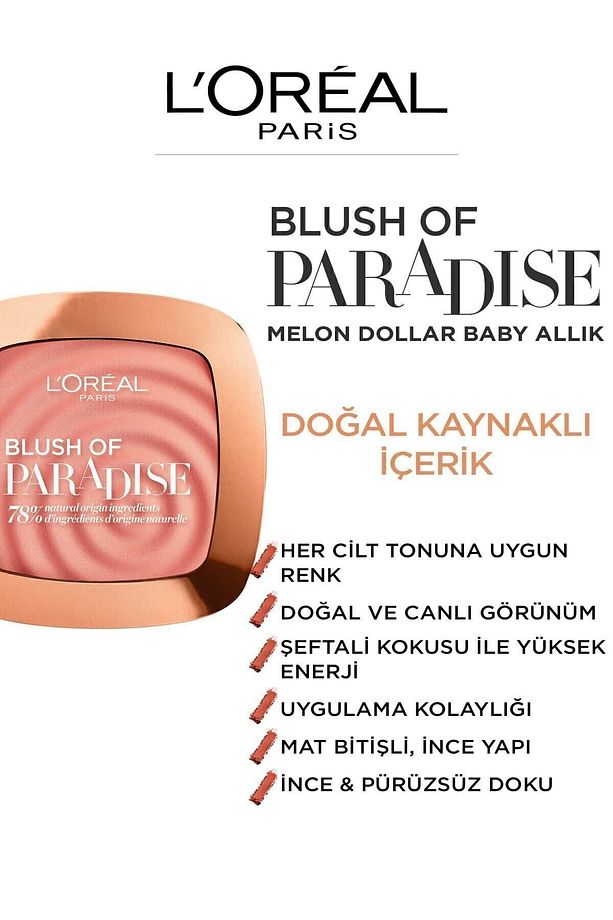 Kadın Pembe Allık - Wake Up and Glow Blush 03 Melon Dollar Baby 3600523707157 - 4