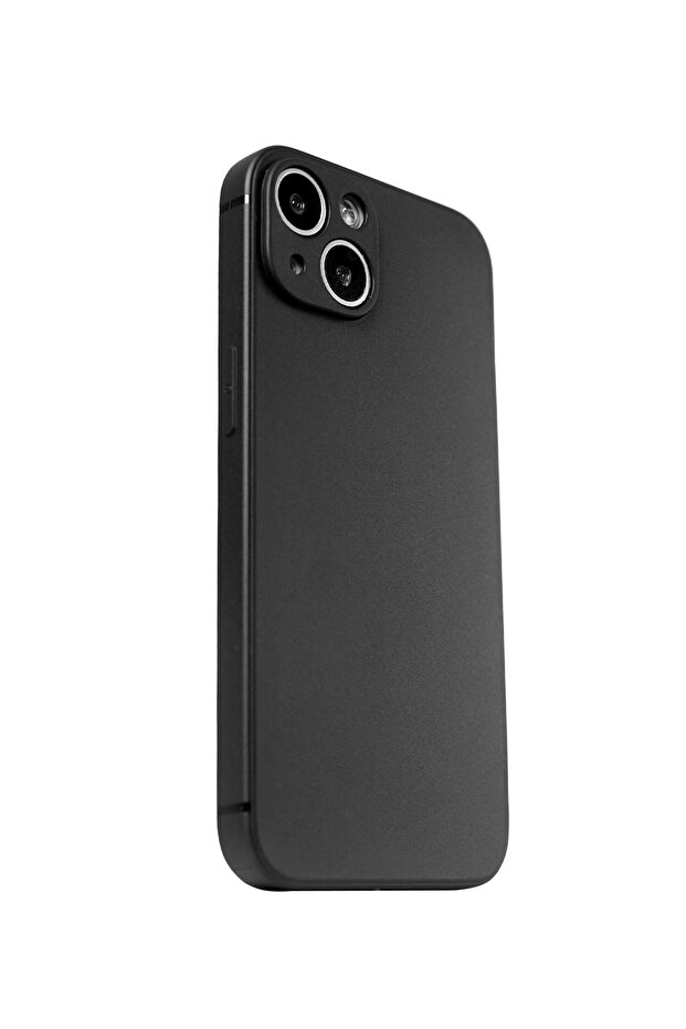 iPhone 14 Telefon Kılıfı Solid Siyah - 4