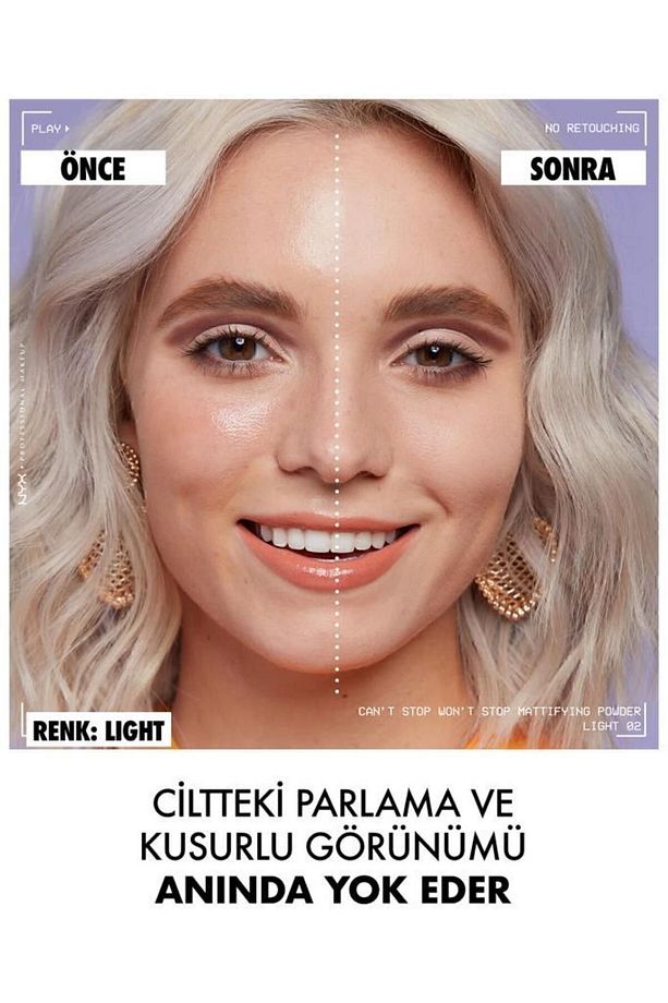 Can’t Stop Won’t Stop Matlaştırıcı Pudra- Light - 3