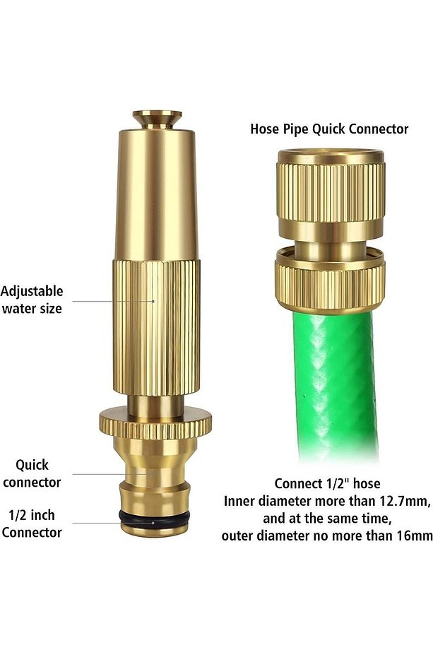 ® Püskürtme Başlığı Bahçe Hortumları için Pirinç Basınçlı Püskürtme Başlığı - 5